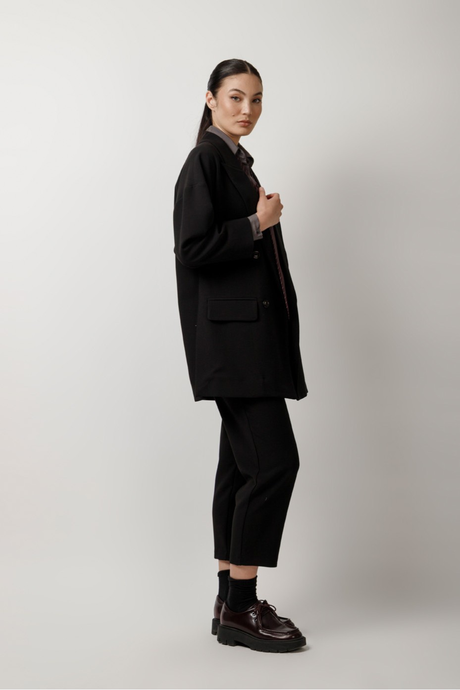 OVERSIZED JACKET WITH SIDE RIPS