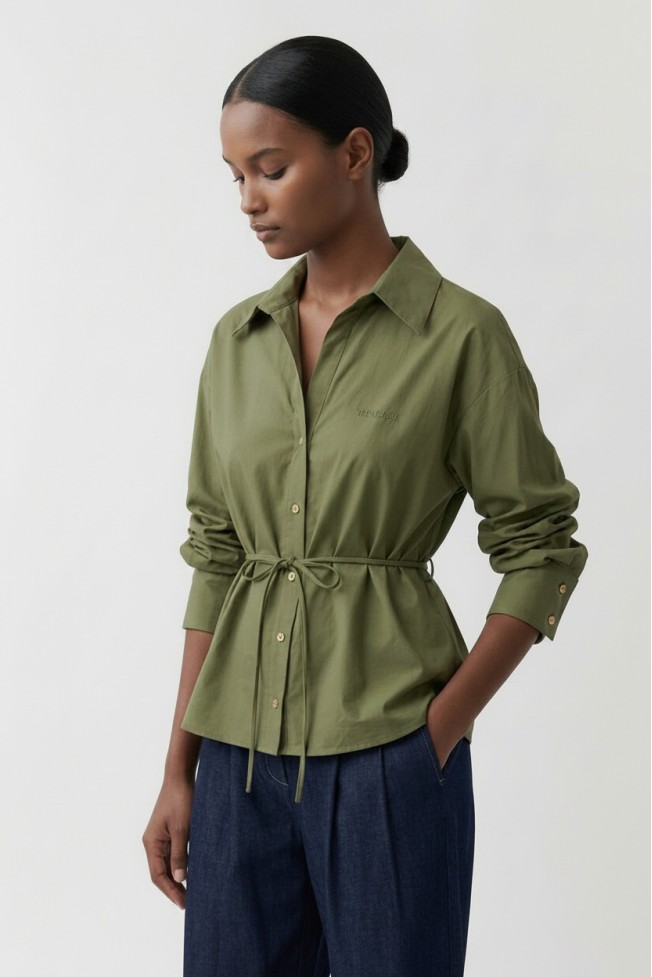 MID-LENGTH SHIRT WITH BELT