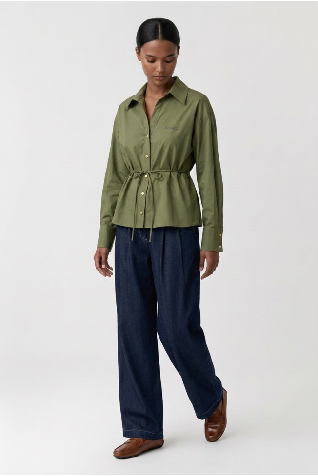 MID-LENGTH SHIRT WITH BELT