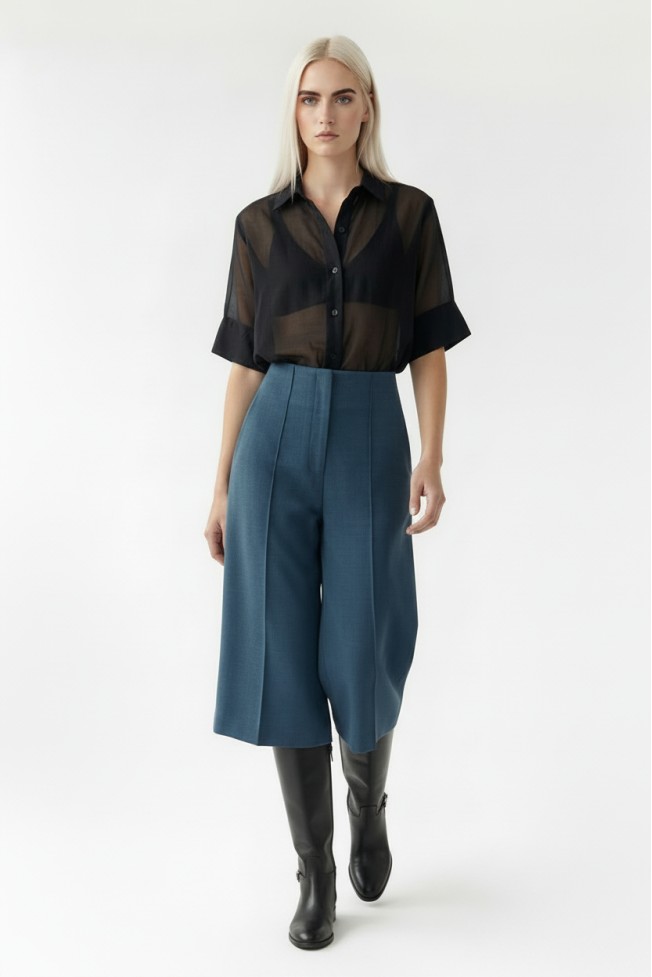 SHORT SLEEVE SEE THROUGH SHIRT