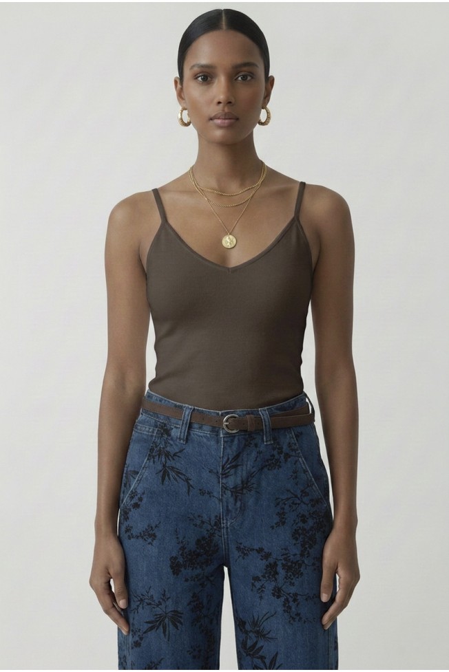 BAMBOO TOP WITH STRAPS