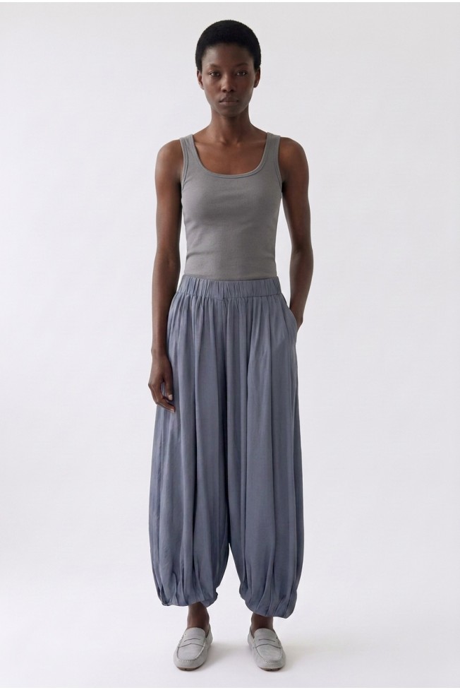 SLEEVELESS RIB BLOUSE