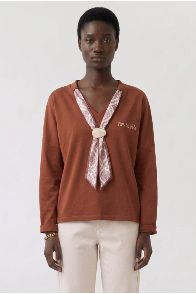 LONG SLEEVE WITH SCARF