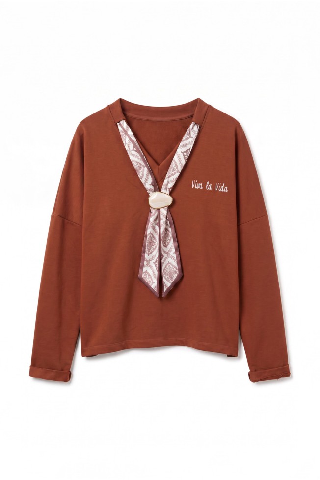 LONG SLEEVE WITH SCARF