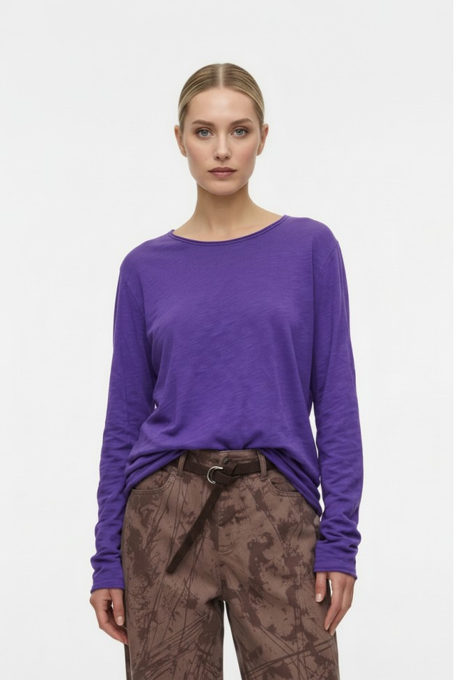 LONG SLEEVE COTTON T SHIRT