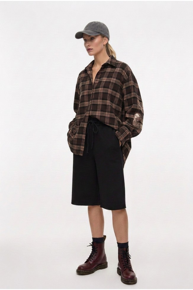BERMUDA SWEATSHIRT WITH ELASTIC