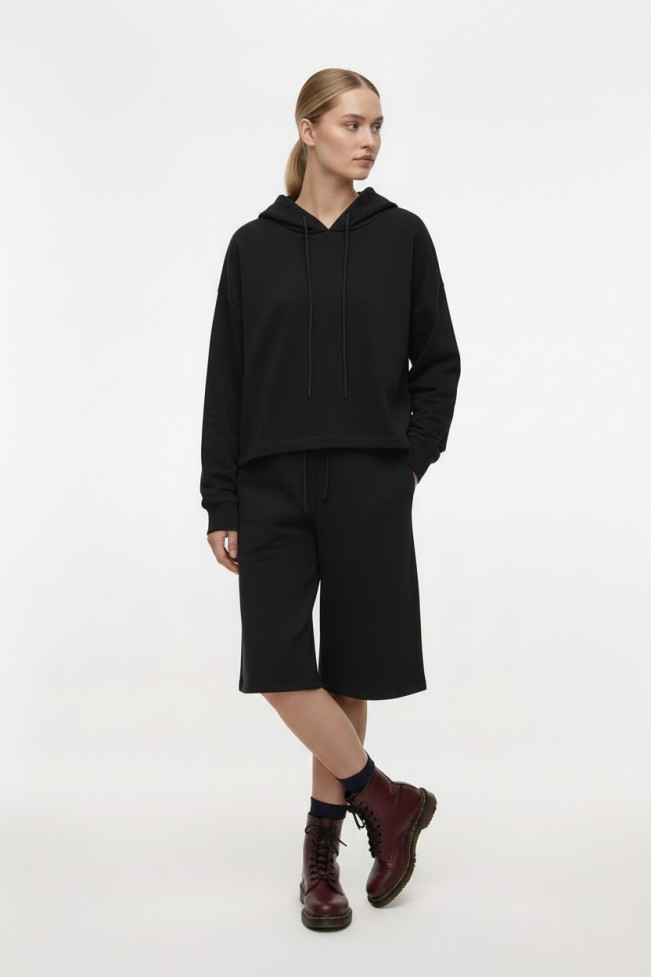 BERMUDA SWEATSHIRT WITH ELASTIC