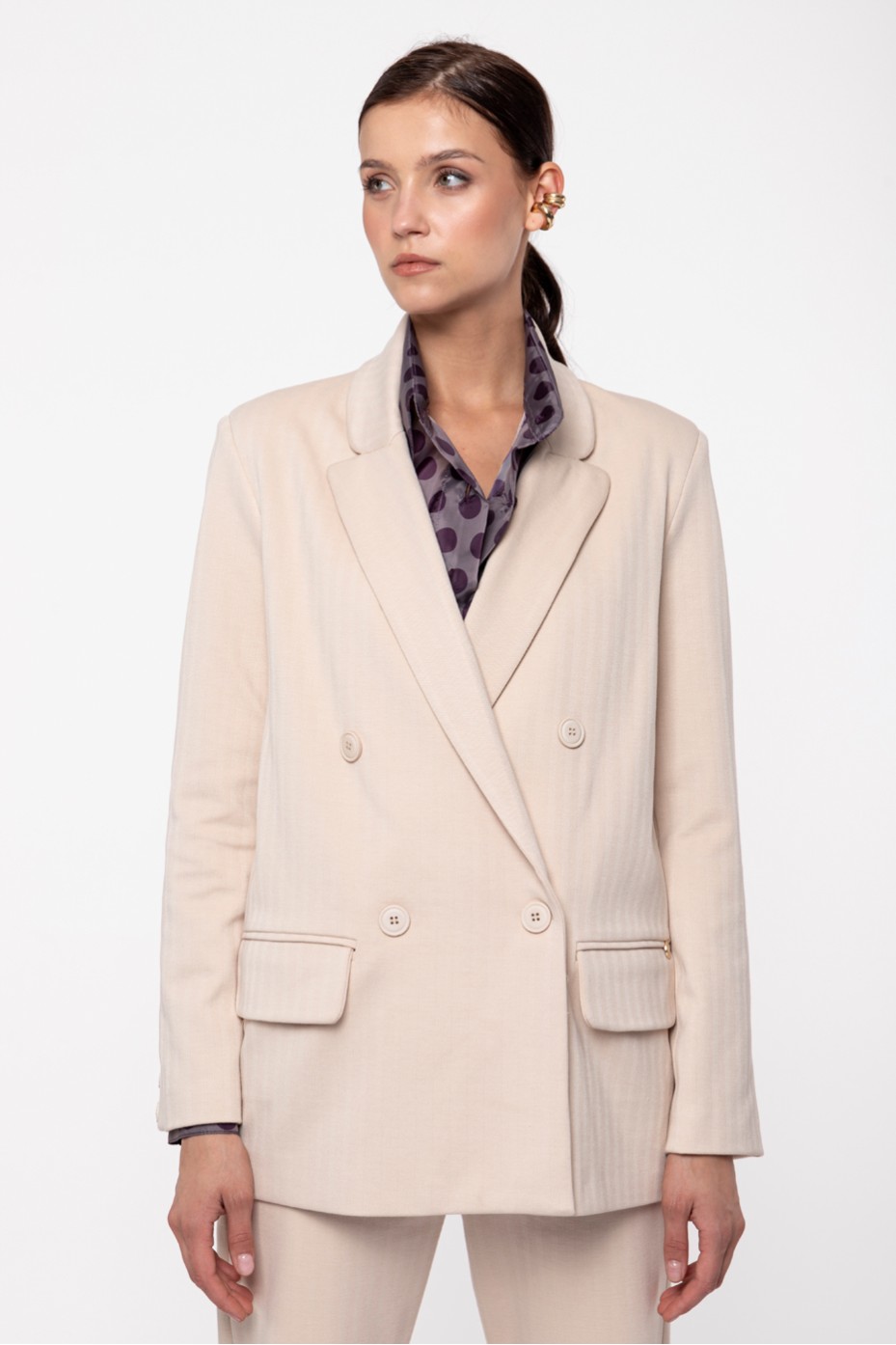 DOUBLE BREASTED BLAZER