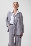 DOUBLE-BREASTED BLAZER WITH BELT