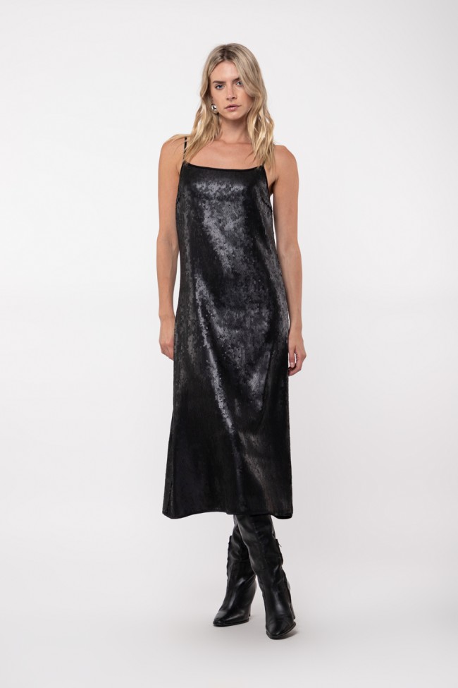 MIDI SEQUIN DRESS