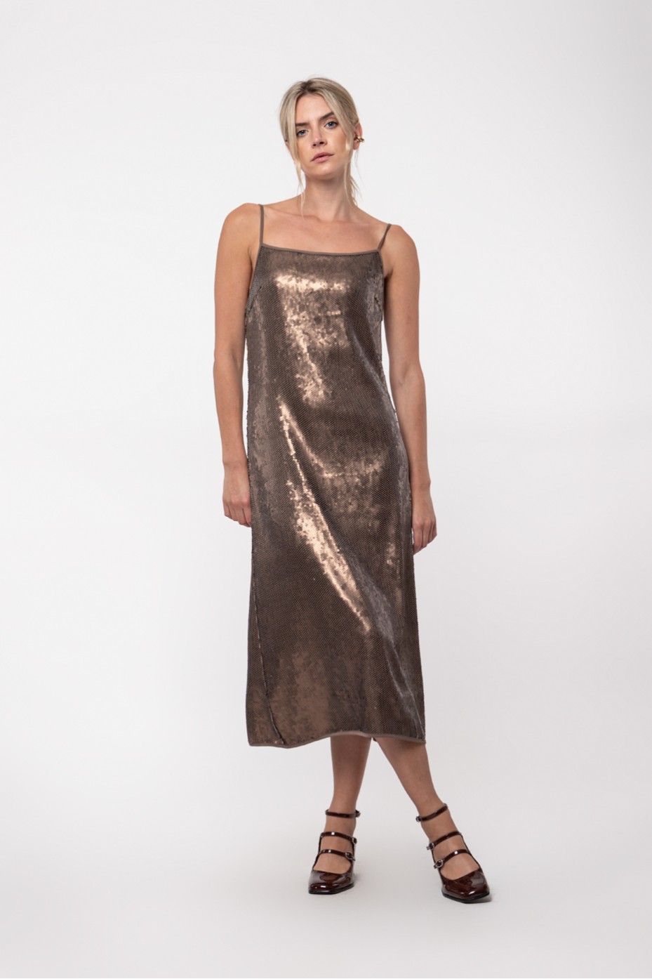 MIDI SEQUIN DRESS