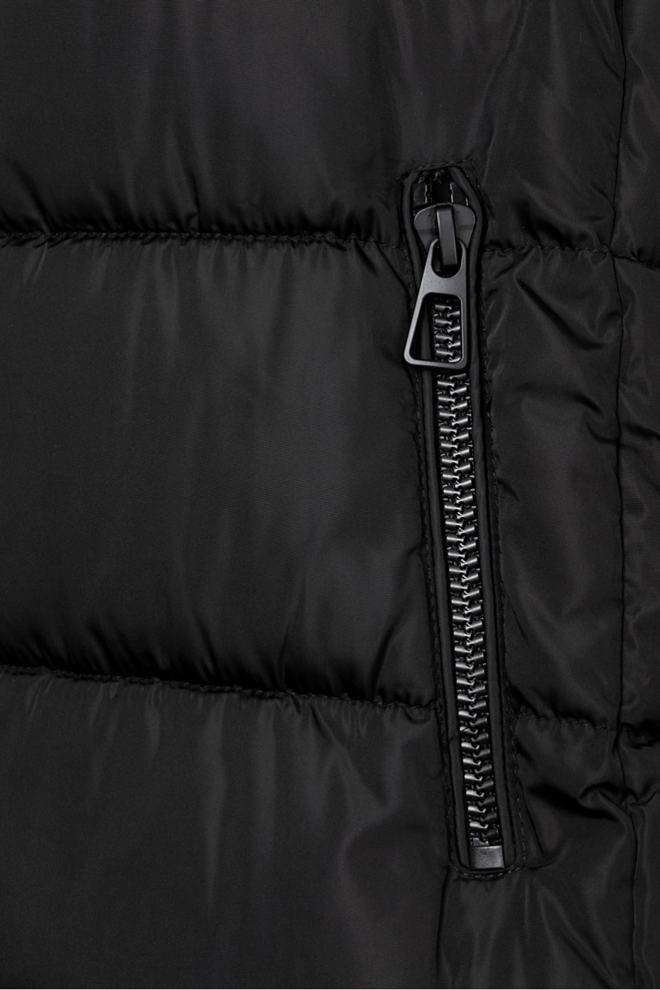 LONG PUFFER JACKER WITH ZIPPER