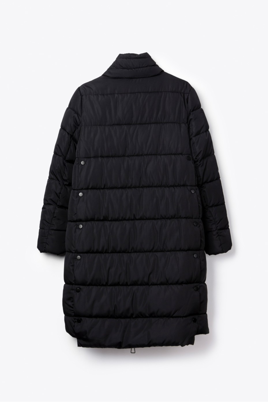 LONG PUFFER JACKER WITH ZIPPER