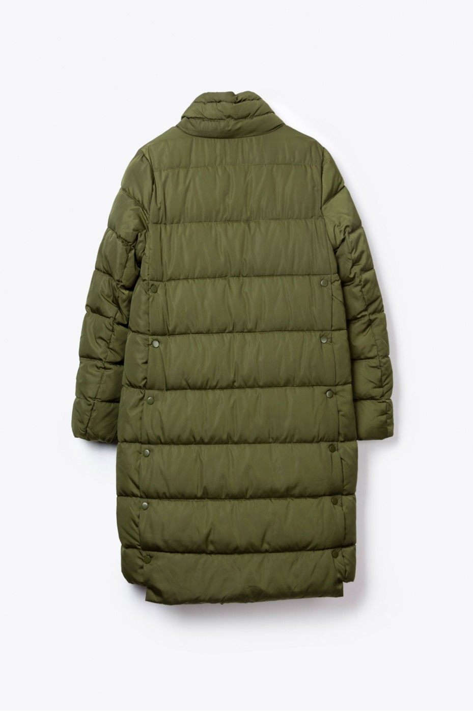 LONG PUFFER JACKER WITH ZIPPER