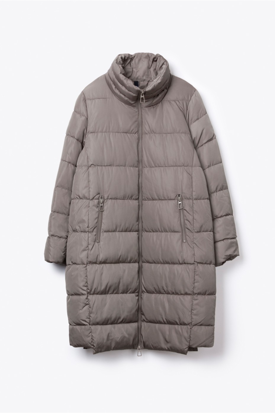 LONG PUFFER JACKER WITH ZIPPER