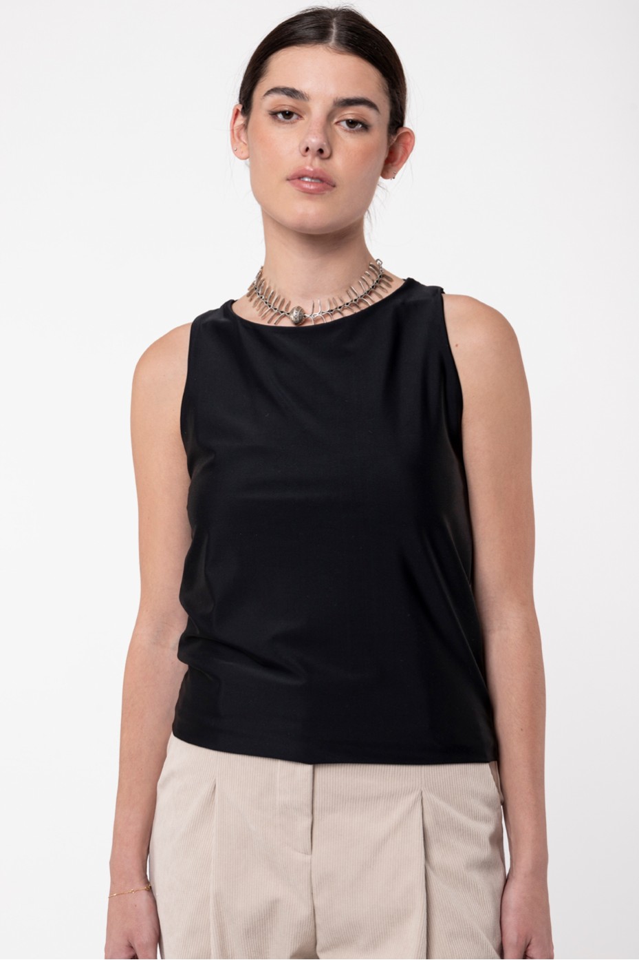 SLEEVELESS TOP ZOE BLACK