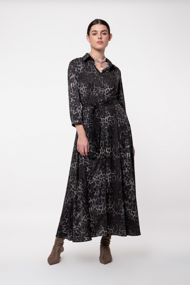ΦΟΡΕΜΑ ΣΕΜΙΖΙΕ ANIMAL PRINT ZOE BLACK