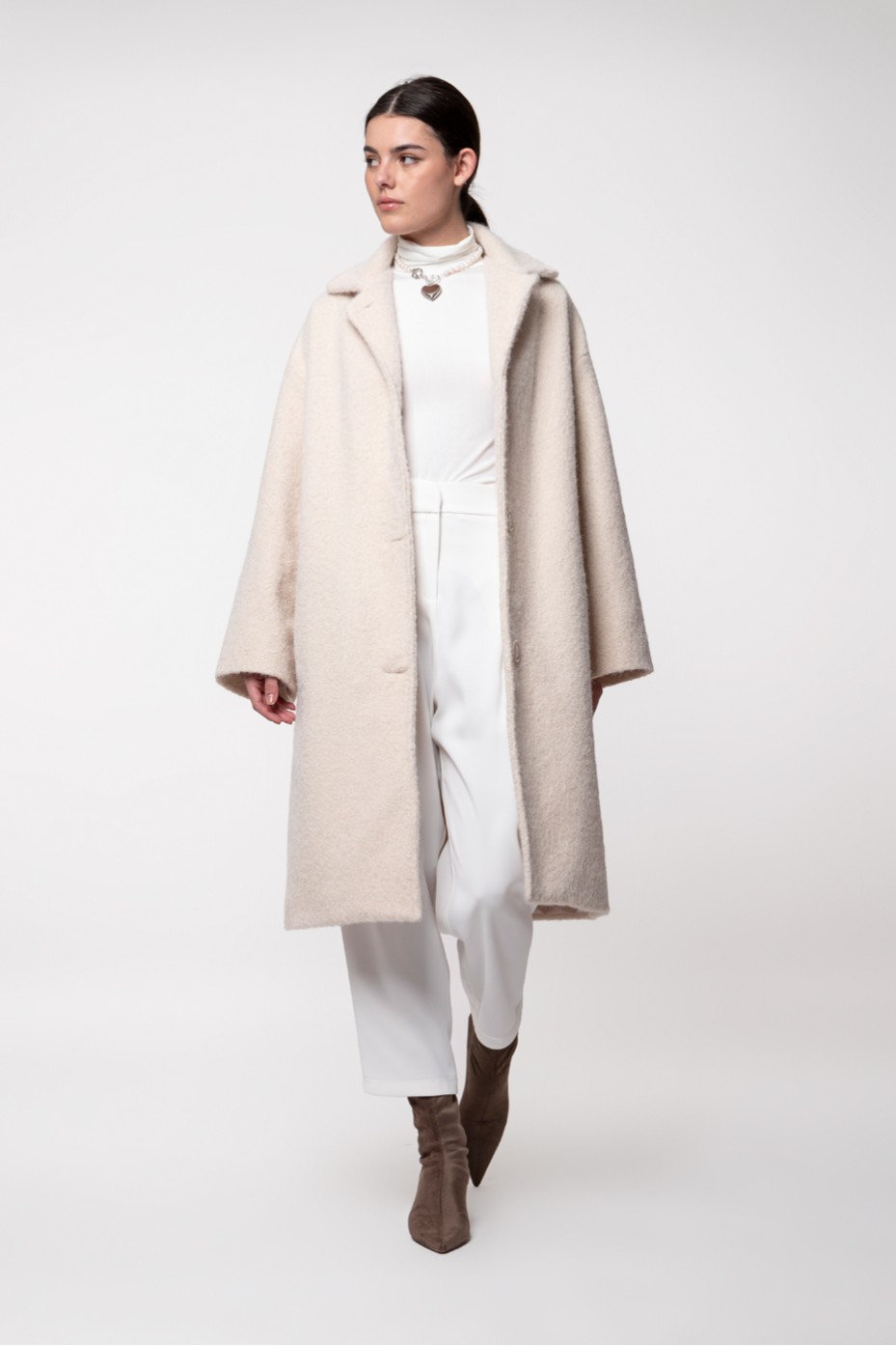 LONG COAT WITH WIDE SLEEVES