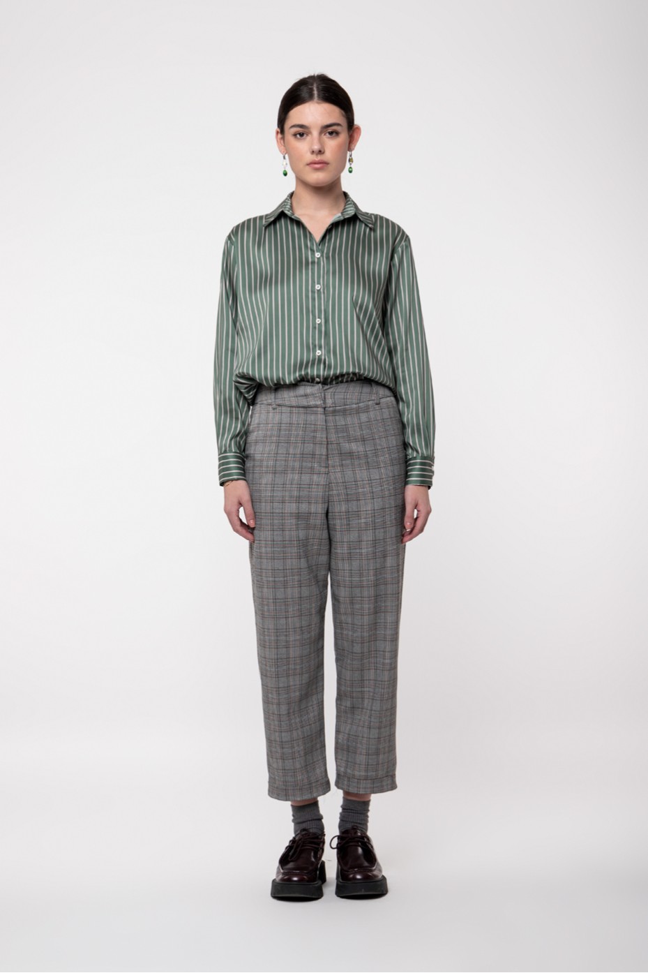 PLAID PANTS CROP