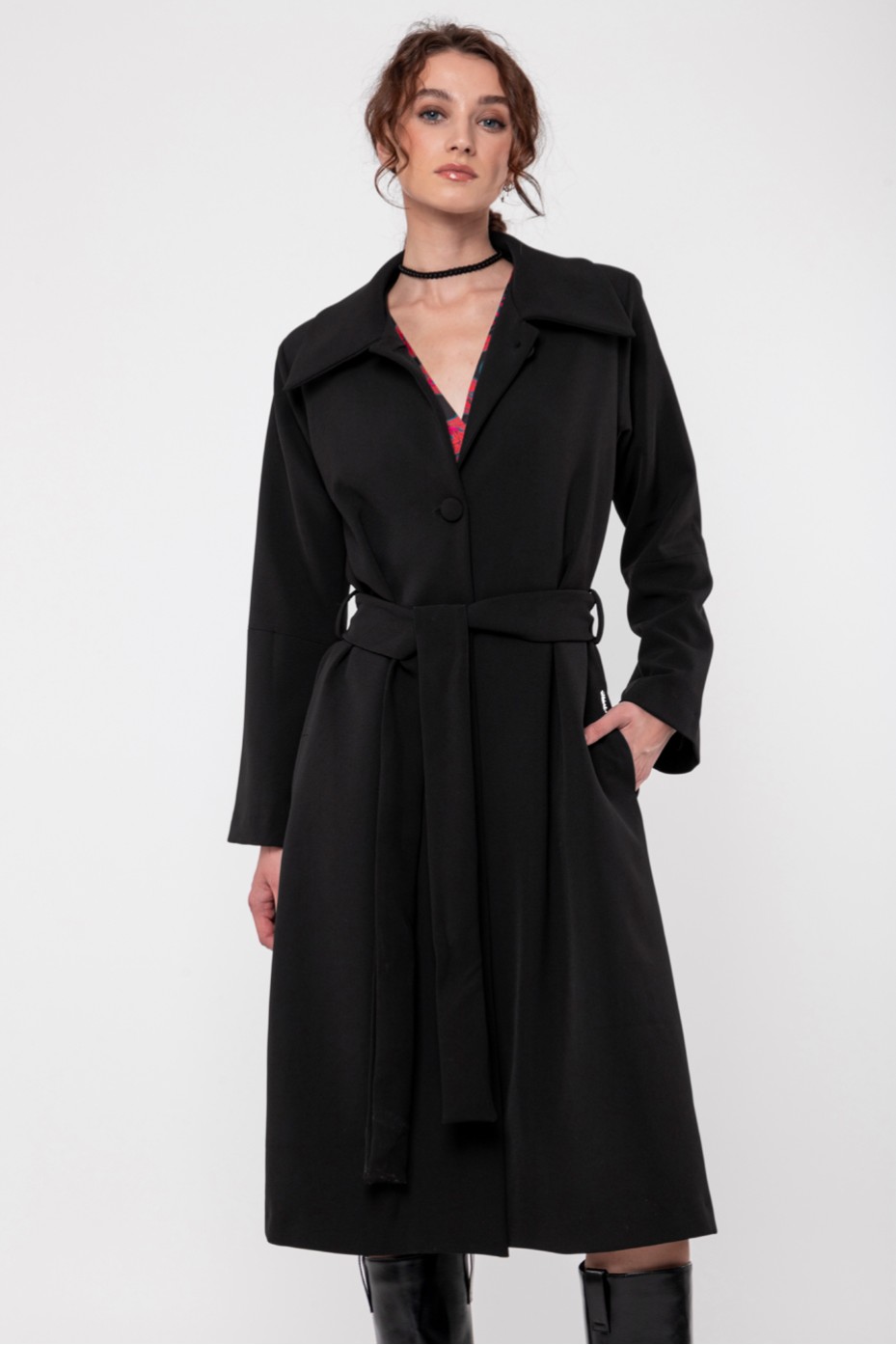 LONG COAT WITH BELT