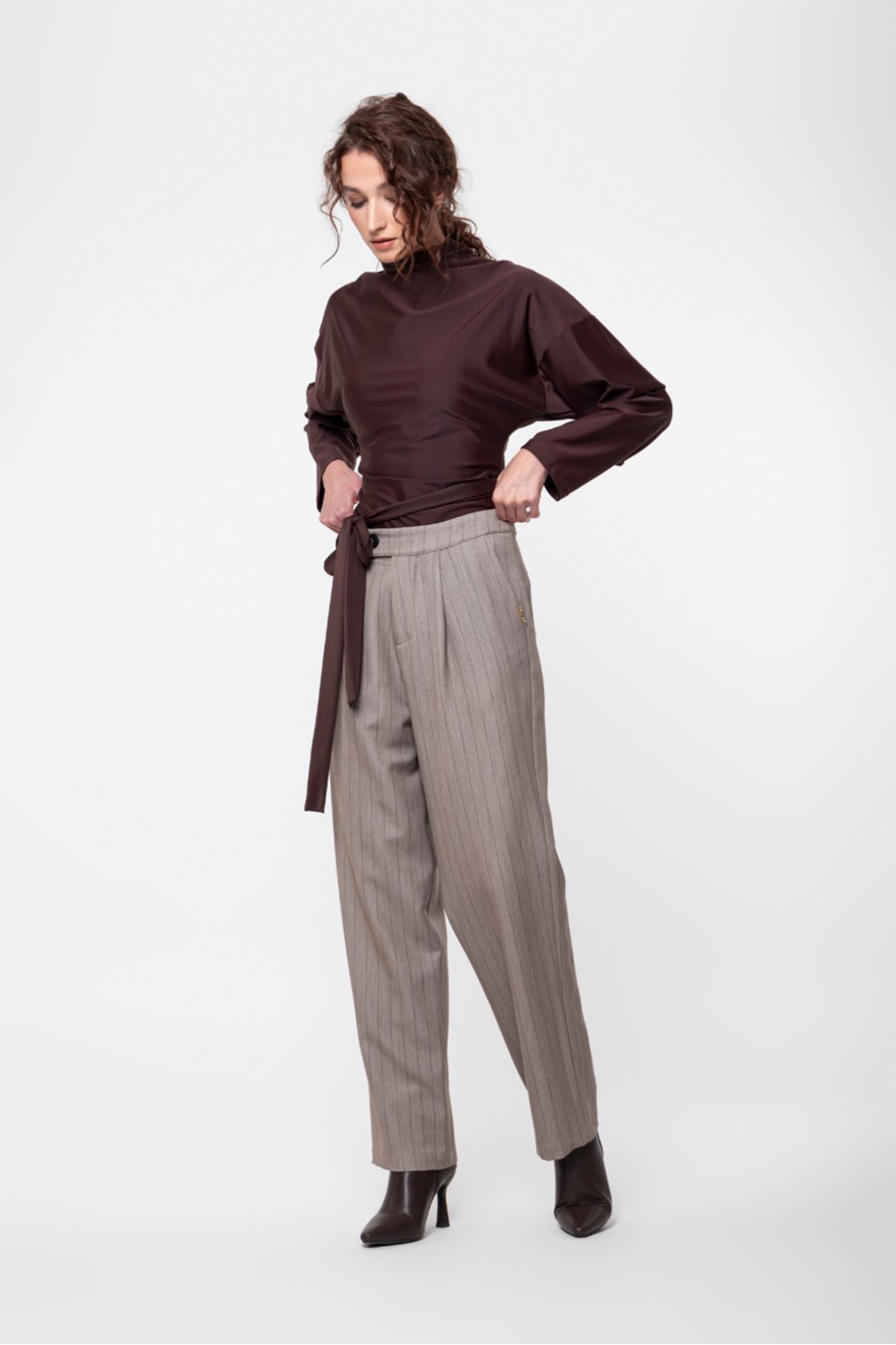 STRIPPED TROUSERS WITH POCKETS