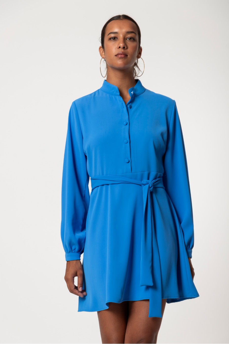 MINI BUTTON UP DRESS