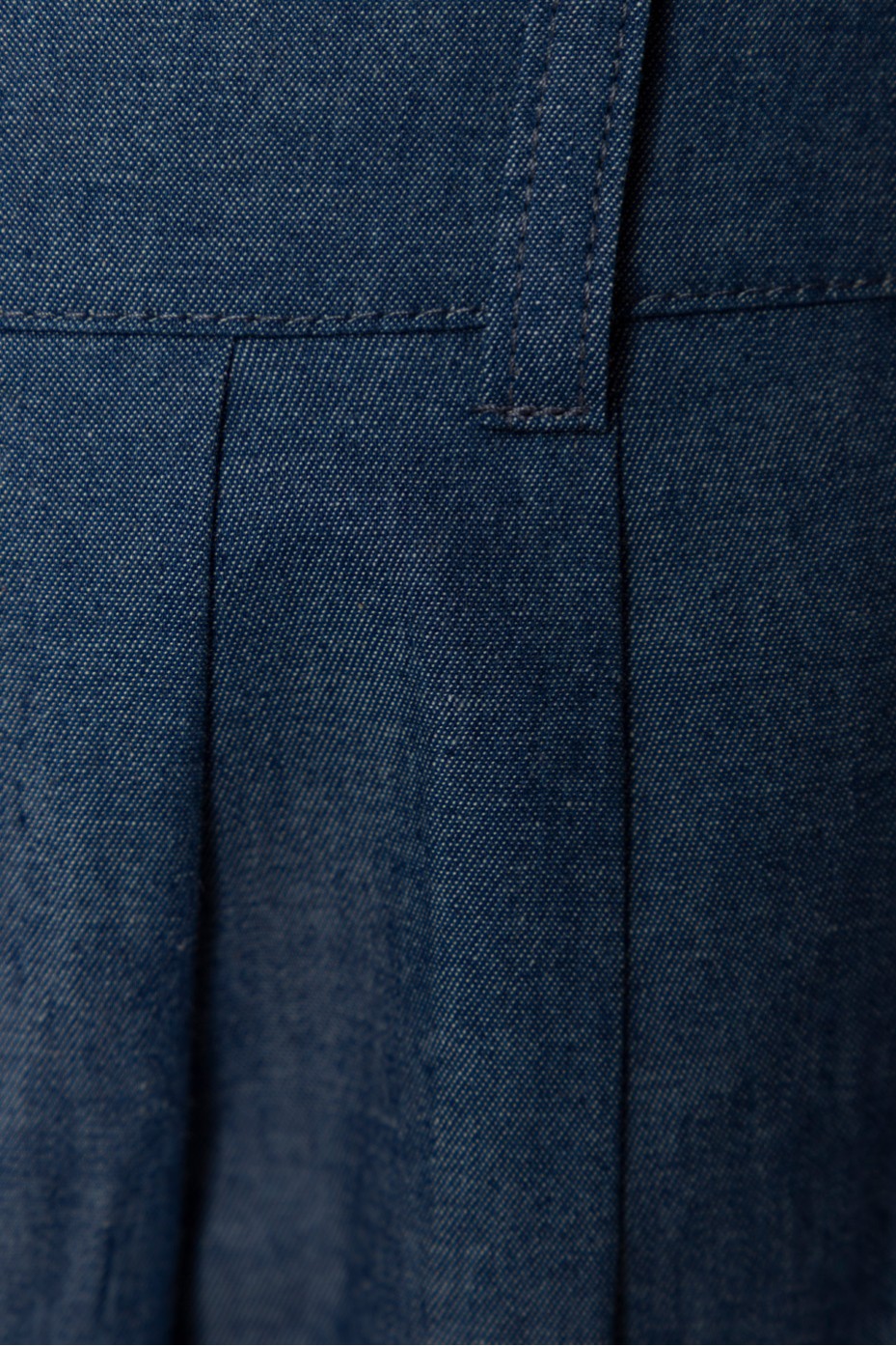 DENIM PANTS WITH PLEATS
