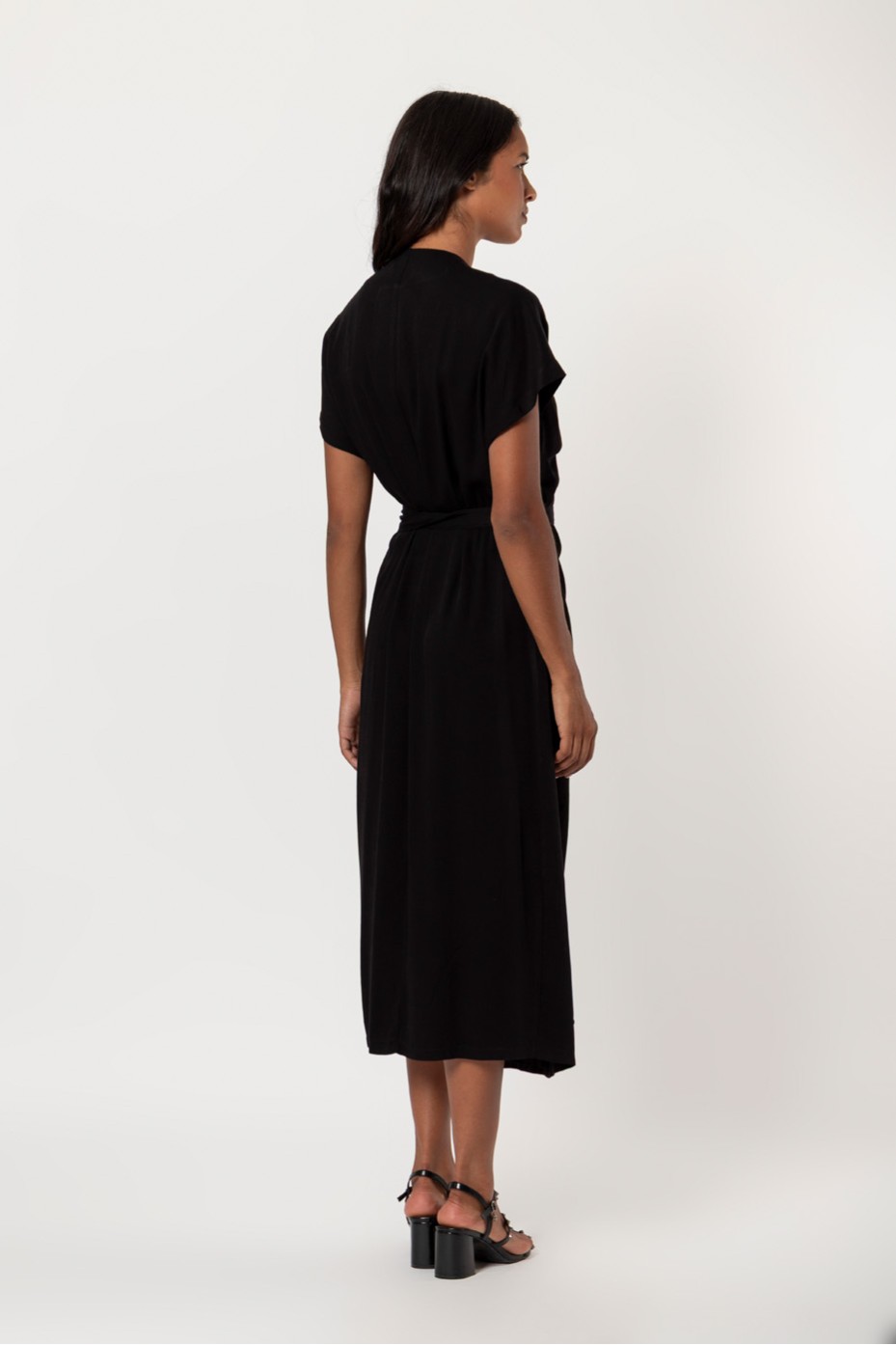 MIDI WRAP DRESS