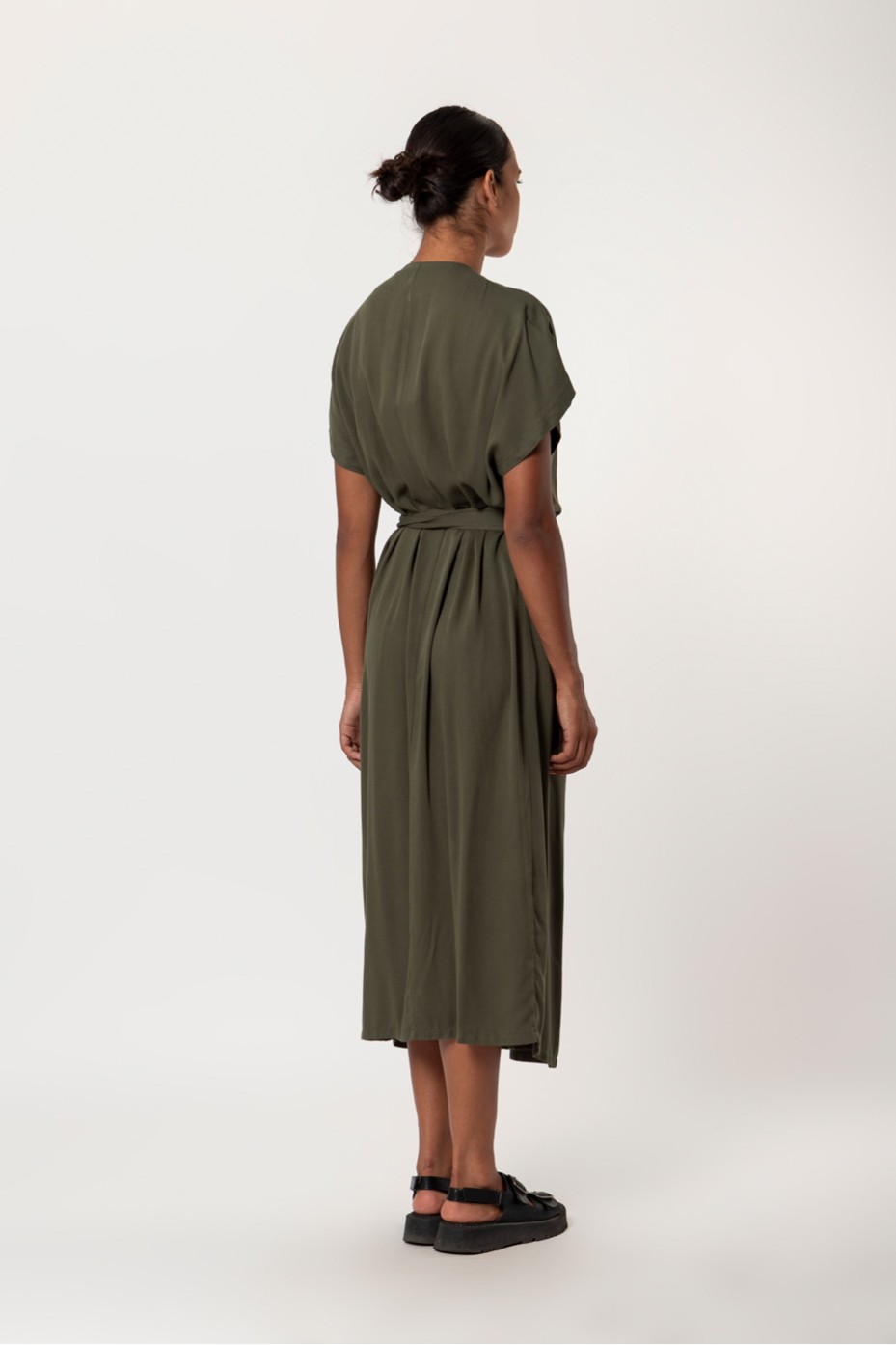 MIDI WRAP DRESS