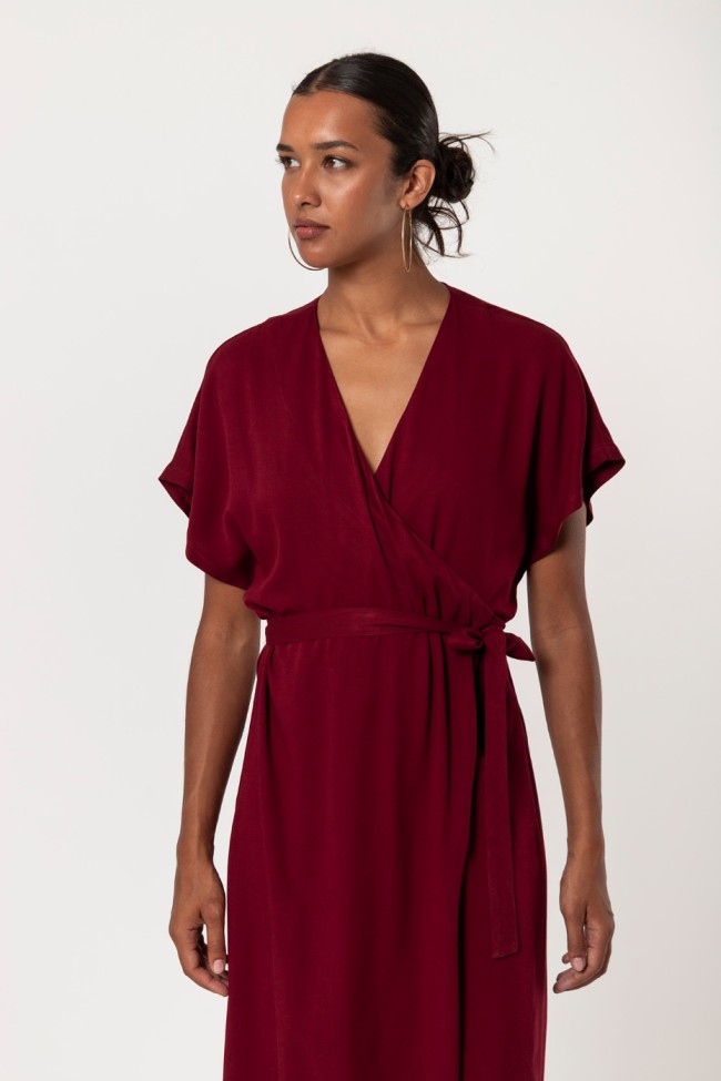 MIDI WRAP DRESS