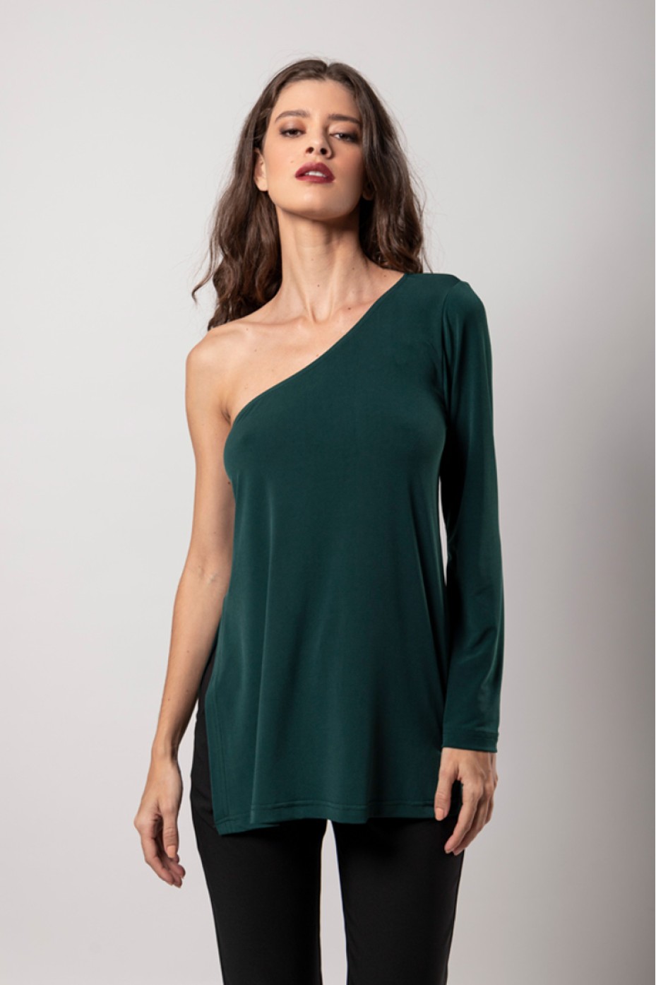 ELASTIC ONE SHOULDER TOP