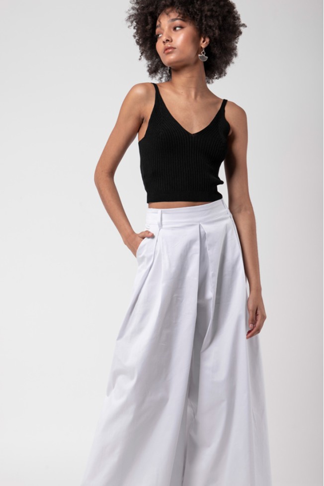 PLEATED TROUSERS
