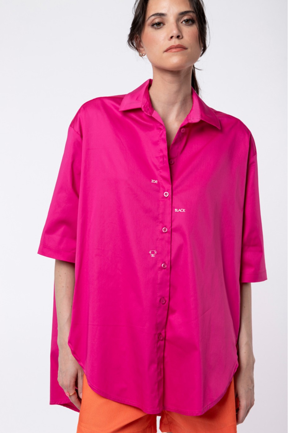 ΠΟΥΚΑΜΙΣΟ OVERSIZED  ΜΕ ΚΕΝΤΗΜΑ ZOE BLACK