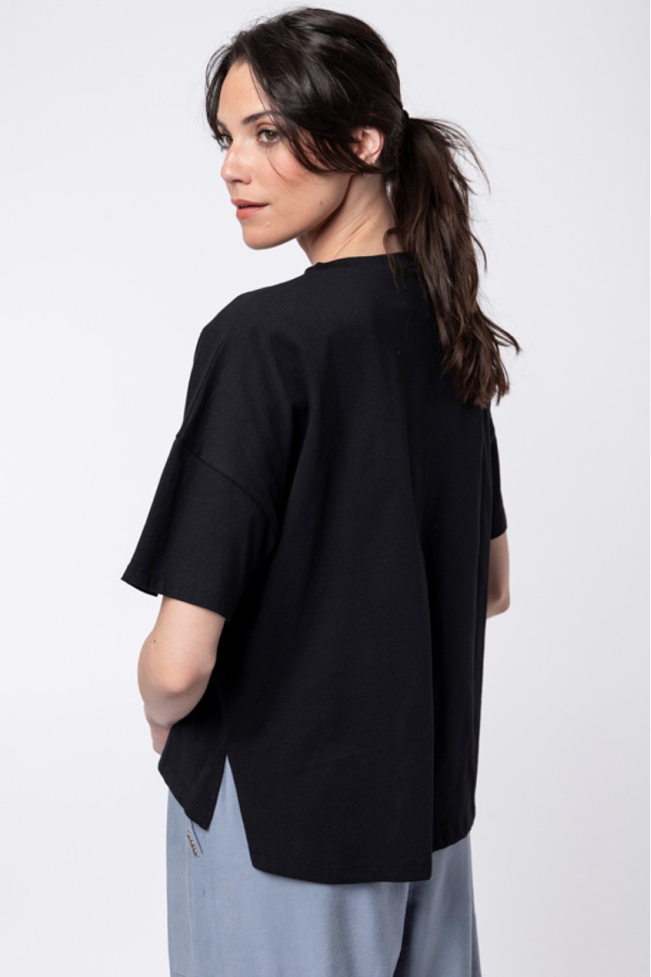 Τ-SHIRT ME KENTHMA ZOE BLACK