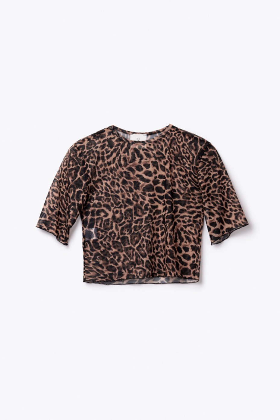 LEOPARD PRINT CROP TOP  ZOE BLACK