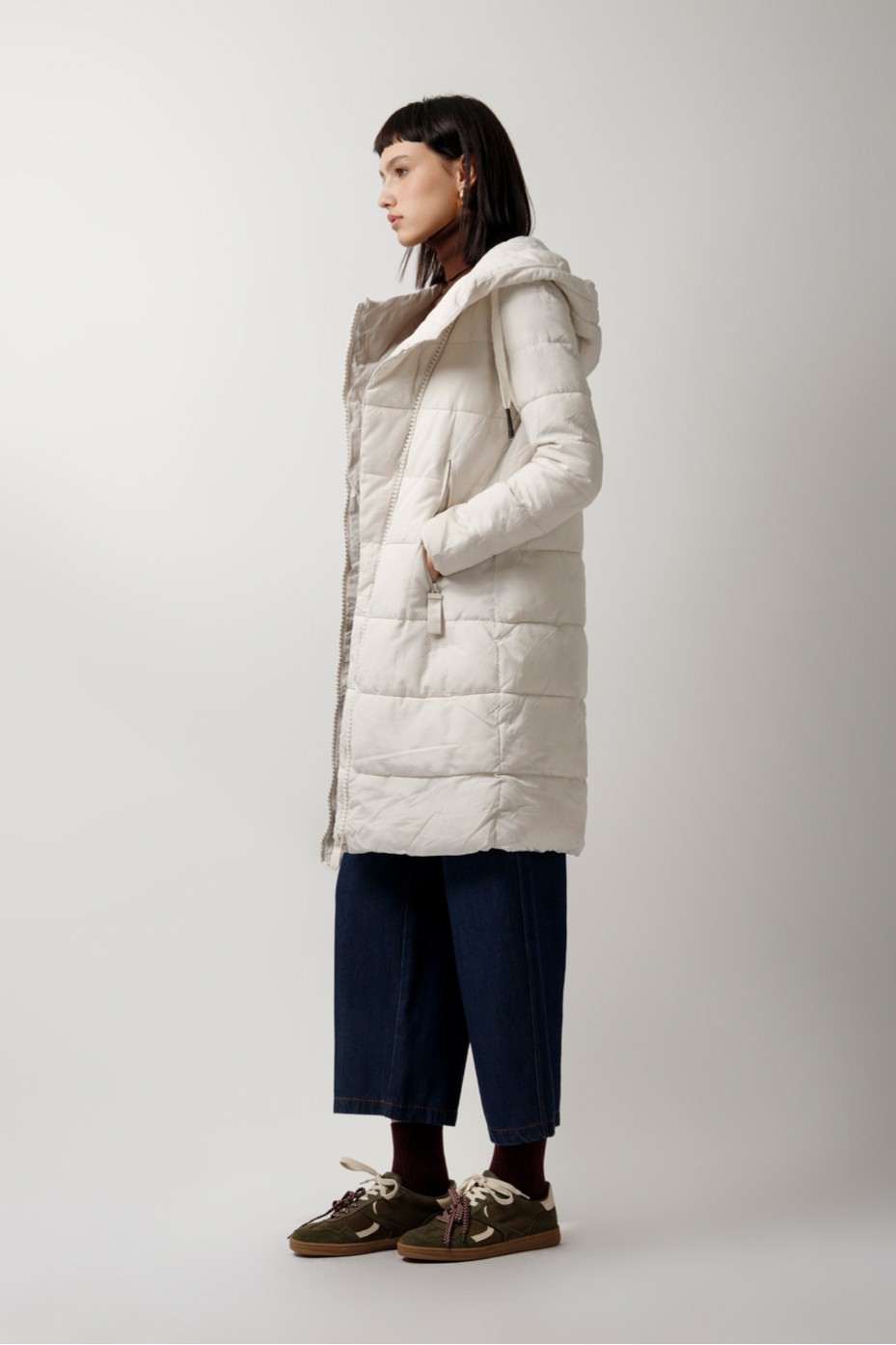 HOODED LONG PUFFER JACKET