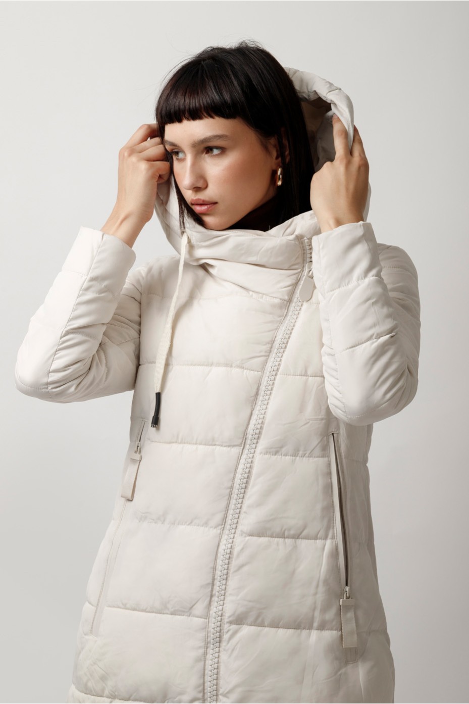 HOODED LONG PUFFER JACKET