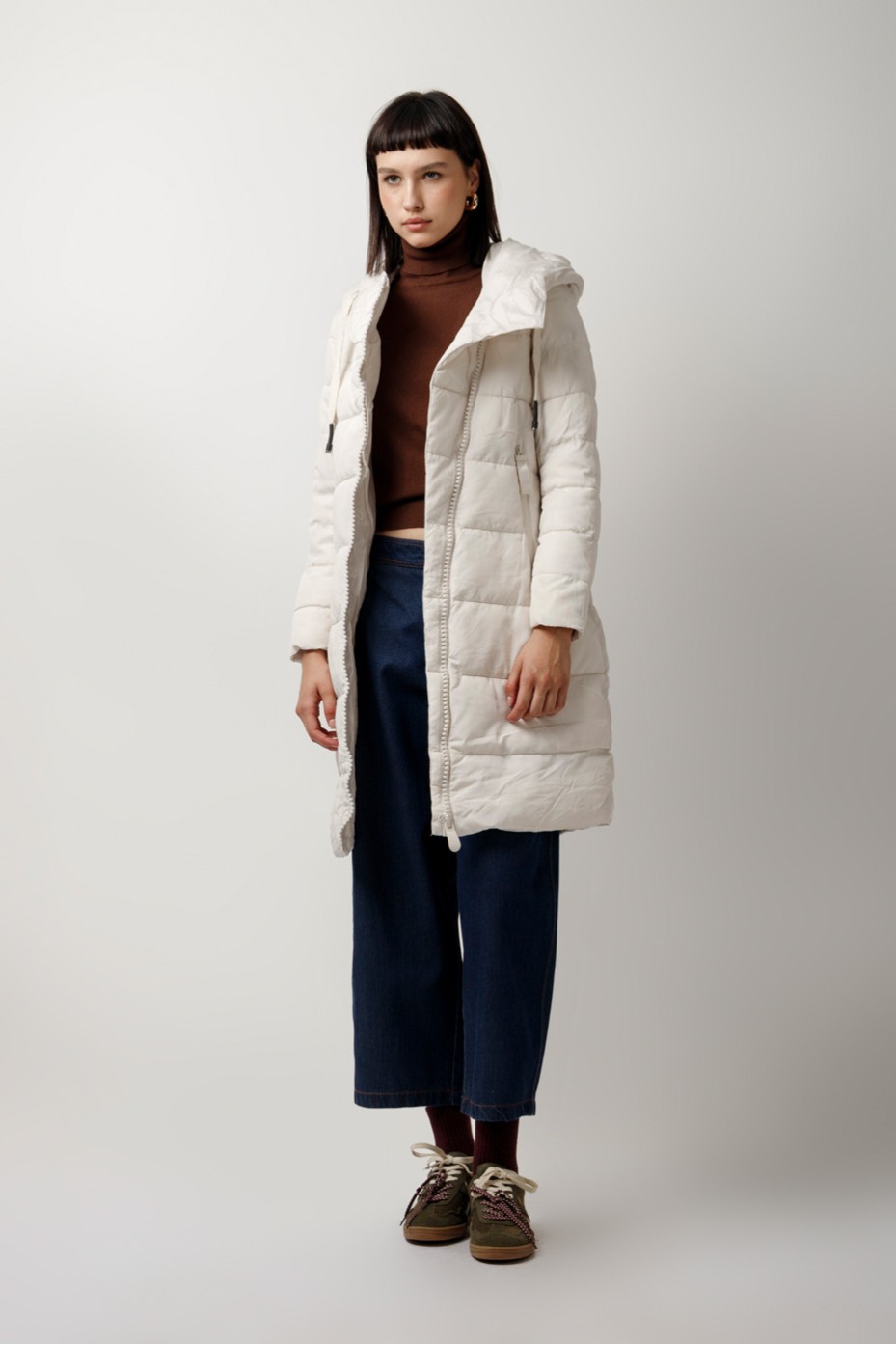 HOODED LONG PUFFER JACKET