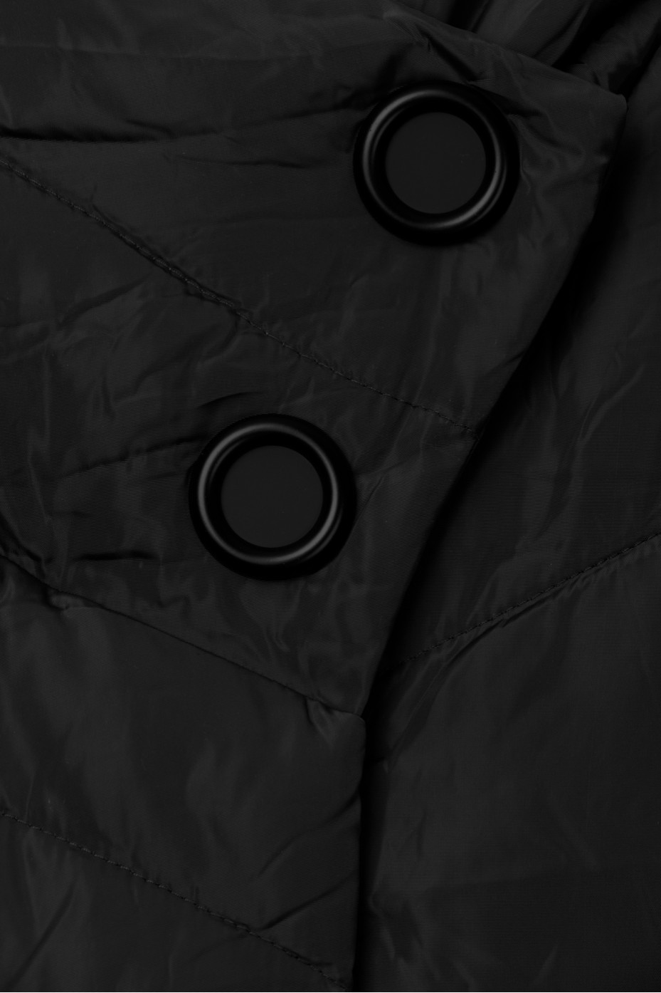 LONG PUFFER JACKET WITH BUTTONS