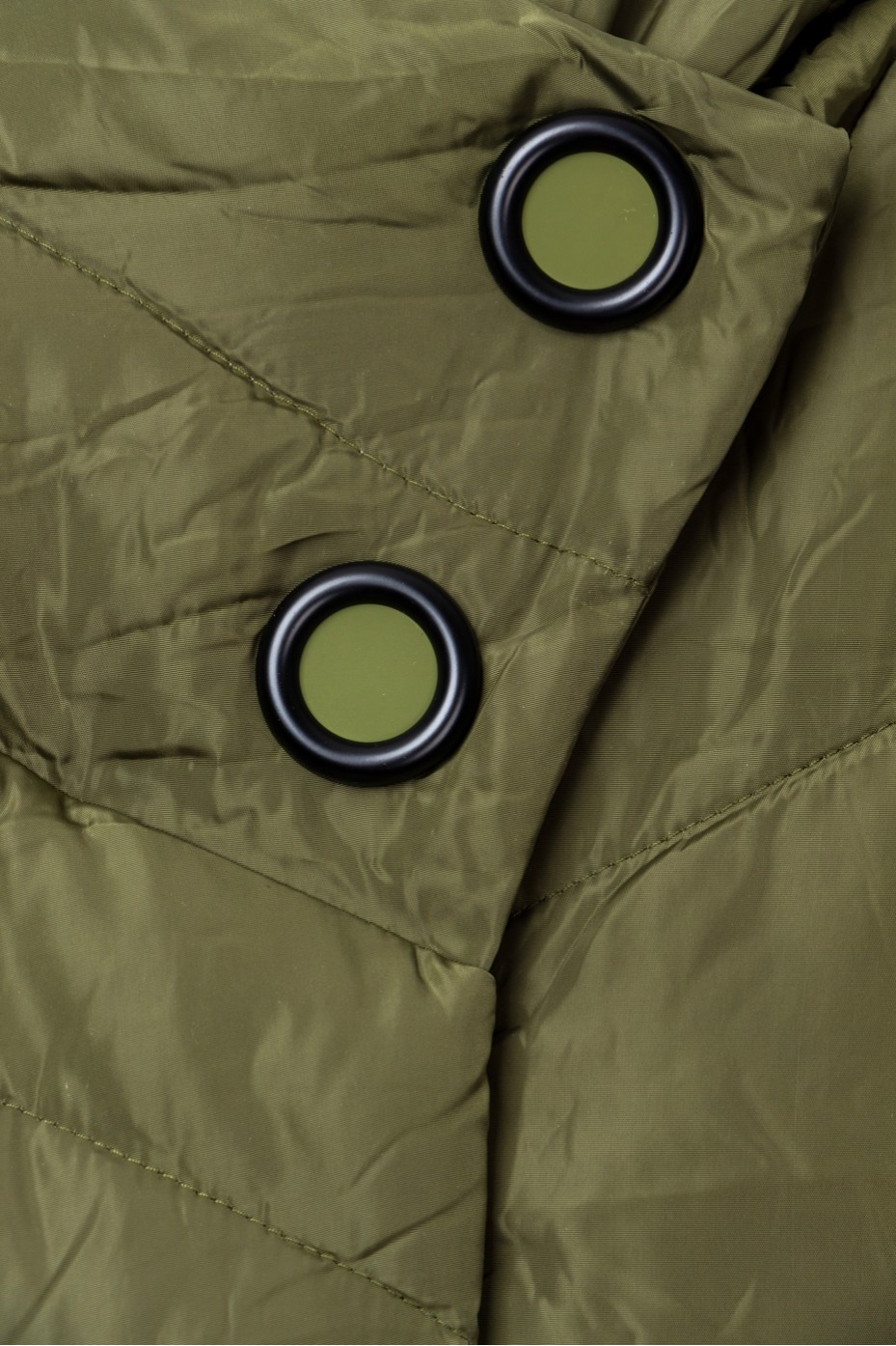 LONG PUFFER JACKET WITH BUTTONS