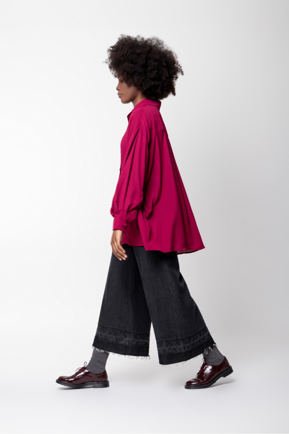 OVERSIZED SHEER SHIRT