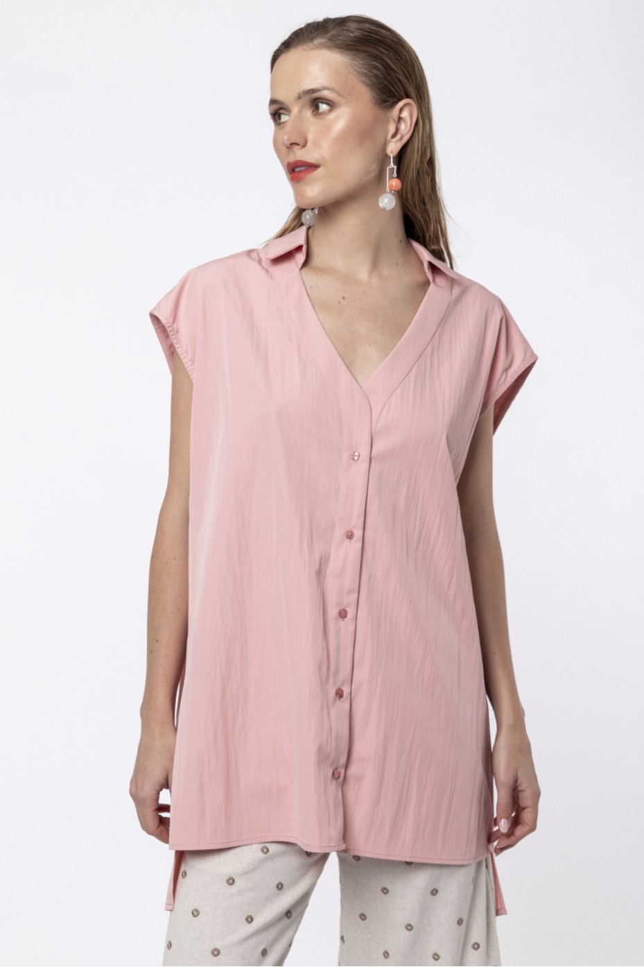 ΠΟΥΚΑΜΙΣΟ OVERSIZED ΜΕ ΚΡΟΥΑΖΕ ΠΛΑΤΗ ZOE BLACK