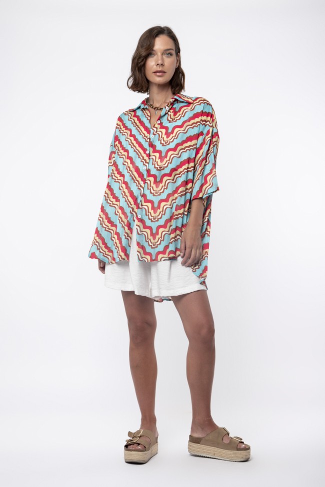 ΠΟΥΚΑΜΙΣΟ OVERSIZED ΕΜΠΡΙΜΕ ZOE BLACK