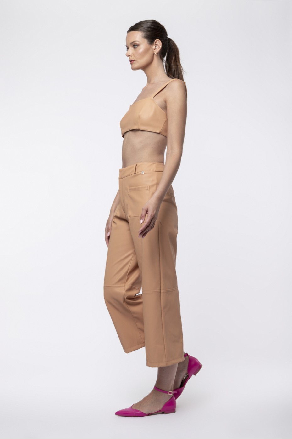 FAUX LEATHER PANTS ZOE BLACK