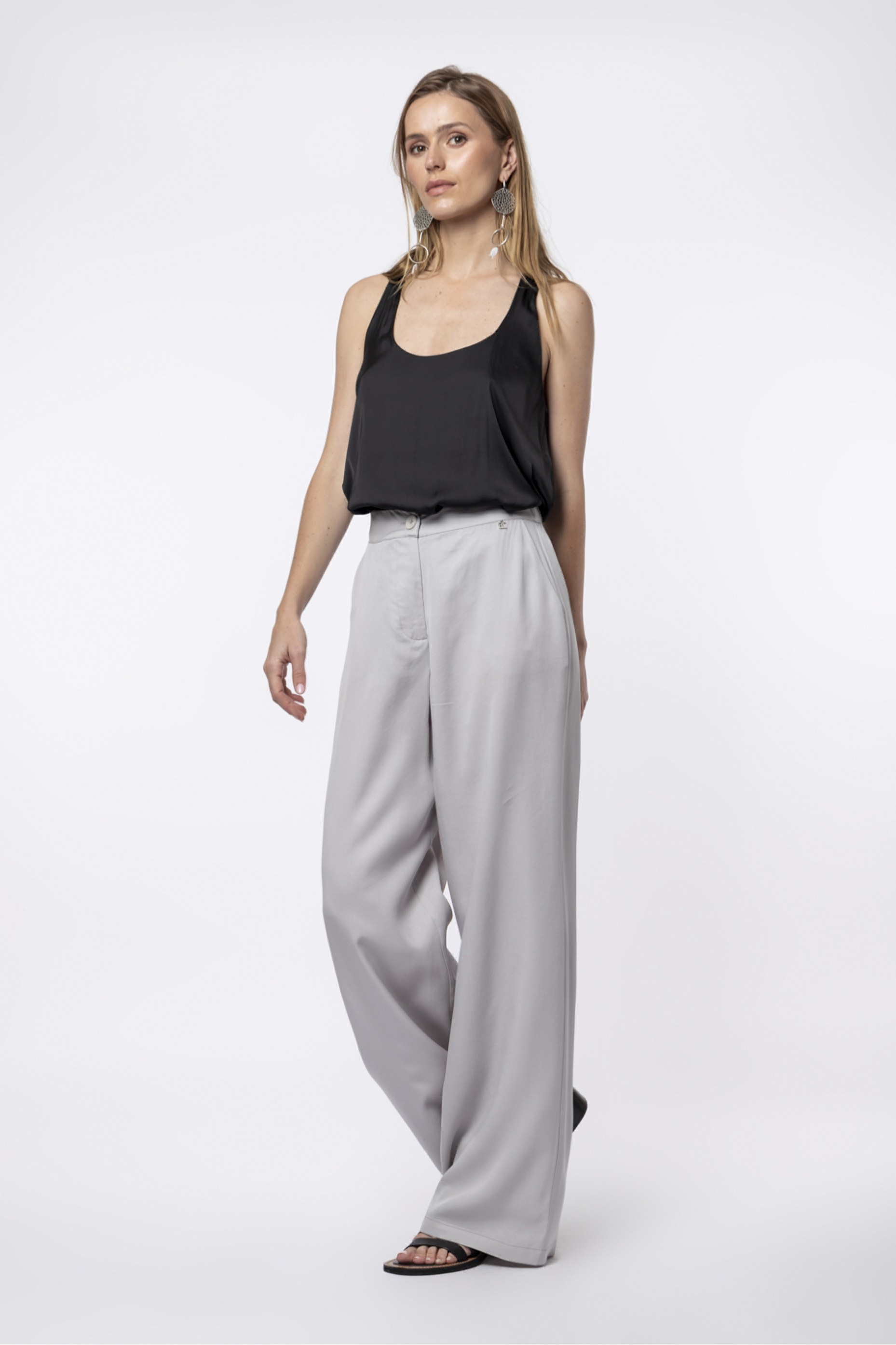 GREY PANTS ZOE BLACK | HELMI e-shop