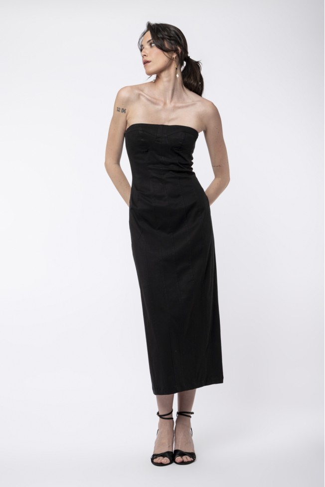 ΦΟΡΕΜΑ STRAPLESS ZOE BLACK