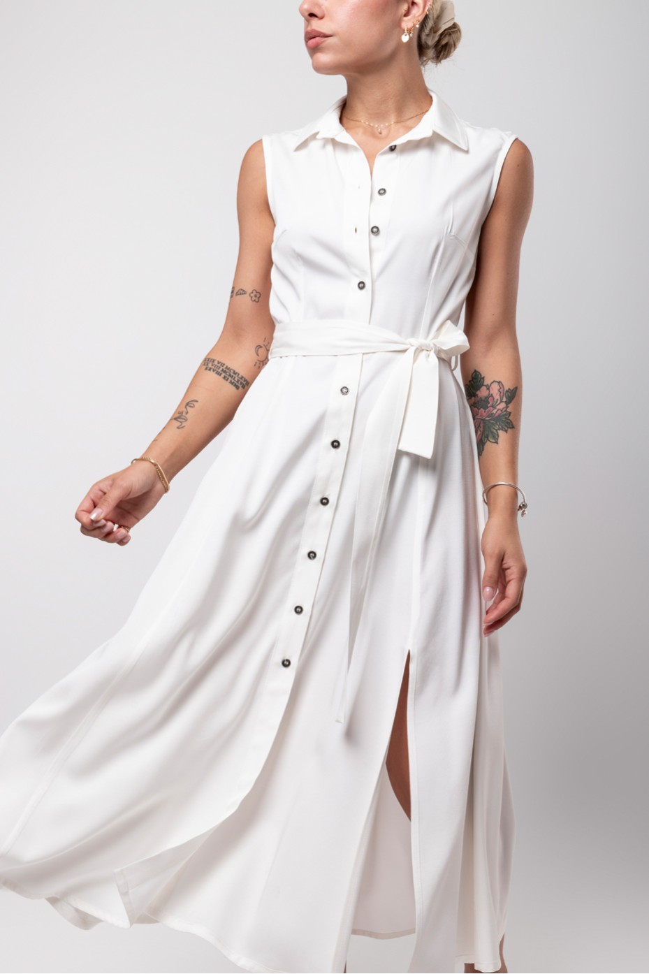 WHITE DRESS  ZOE BLACK