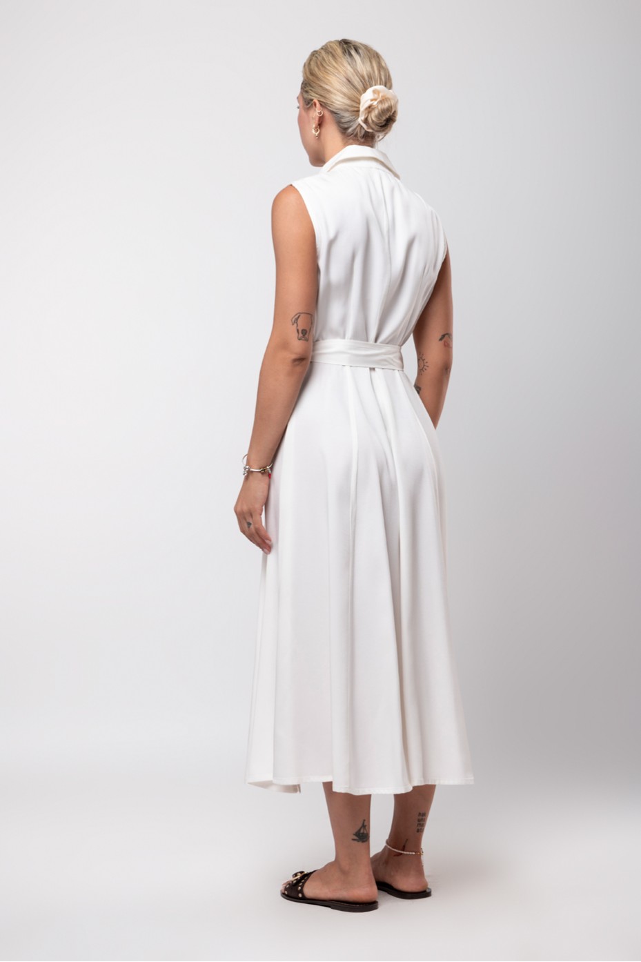 WHITE DRESS  ZOE BLACK