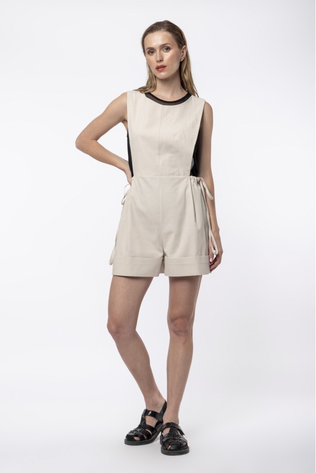 SHORT LEG PLAYSUIT ZOE BLACK