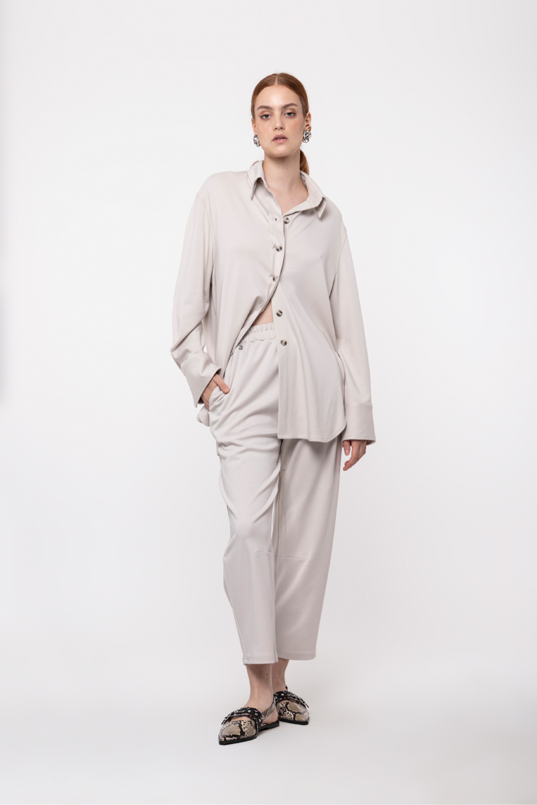 BUGGY PANTS WITH ELASTIC WAIST | HELMI e-shop